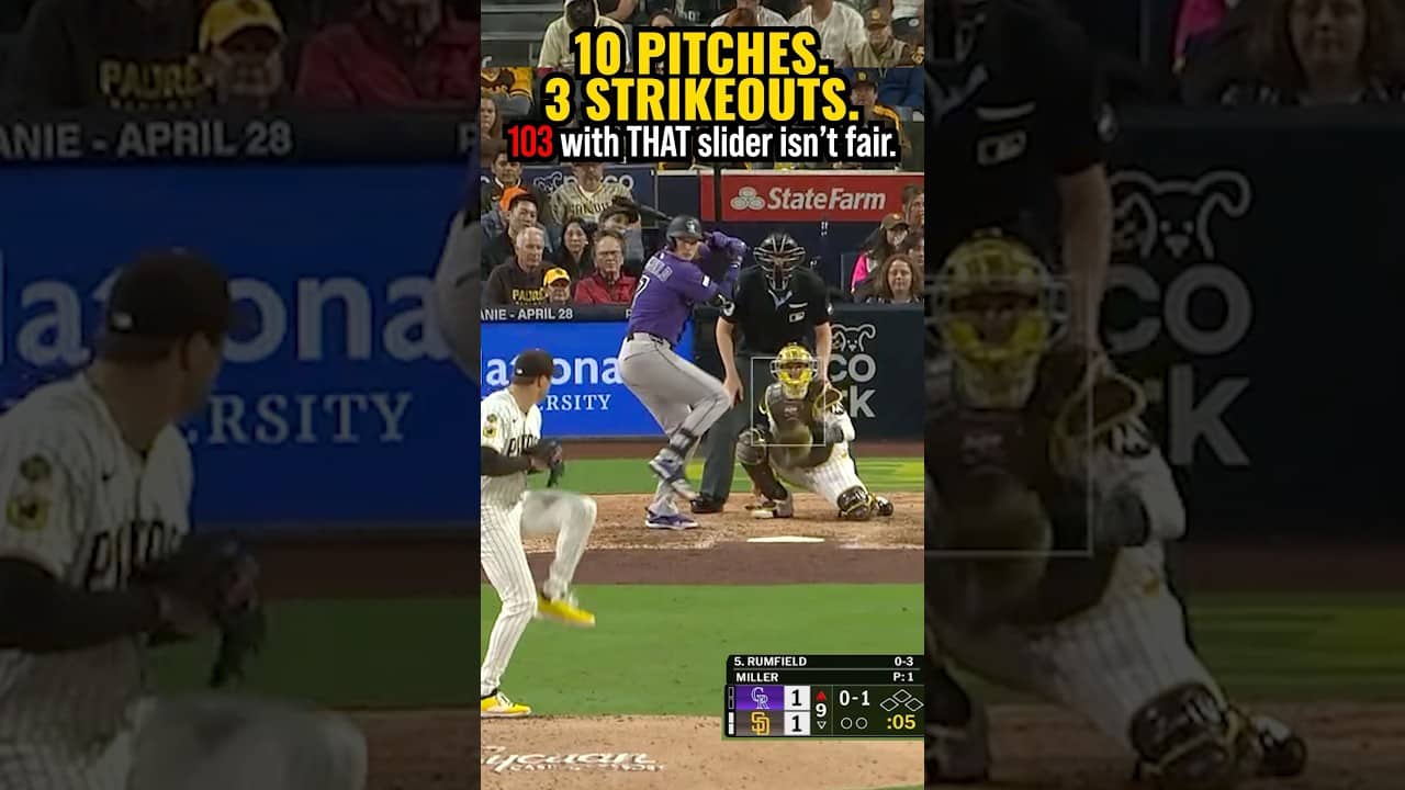 Mason Miller. 10 pitches. 3 strikeouts. 103 with THAT slider isn’t fair. 😳