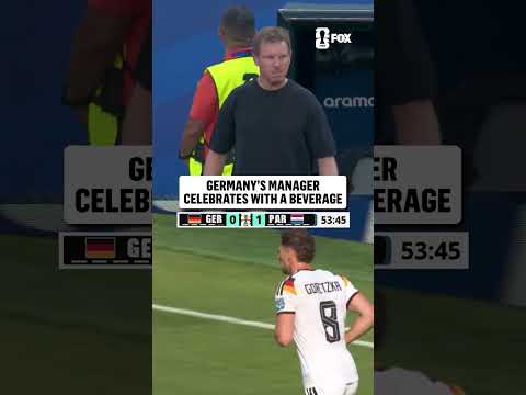 Julian Nagelsmann goes straight to the cooler after Germany equalizes