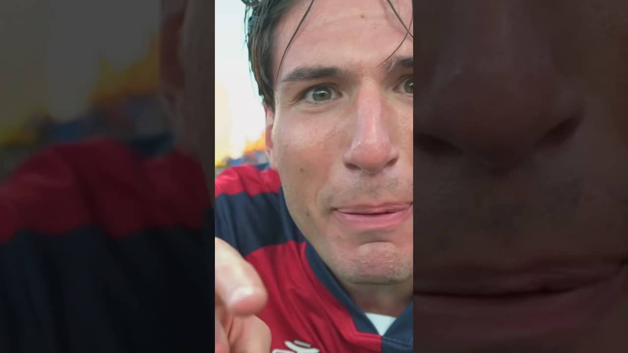 Il gol vittoria di Borrelli ❤️💙 #Cagliari #seriea #calcioitaliano #cagliariatalanta