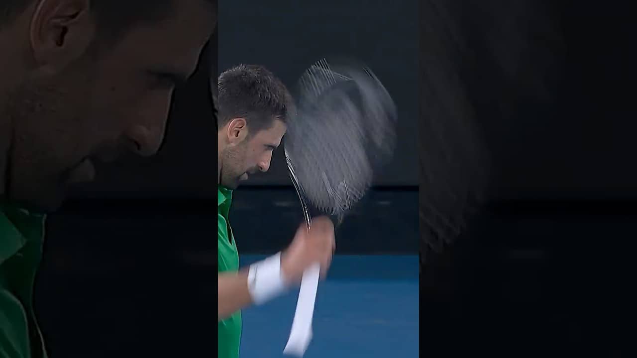 Djokovic hits a MEGA forehand past Sinner! 💨