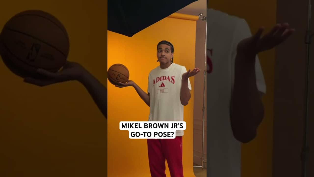 Can you guess Mikel Brown Jr.’s go-to pose? 😂🤷‍♂️