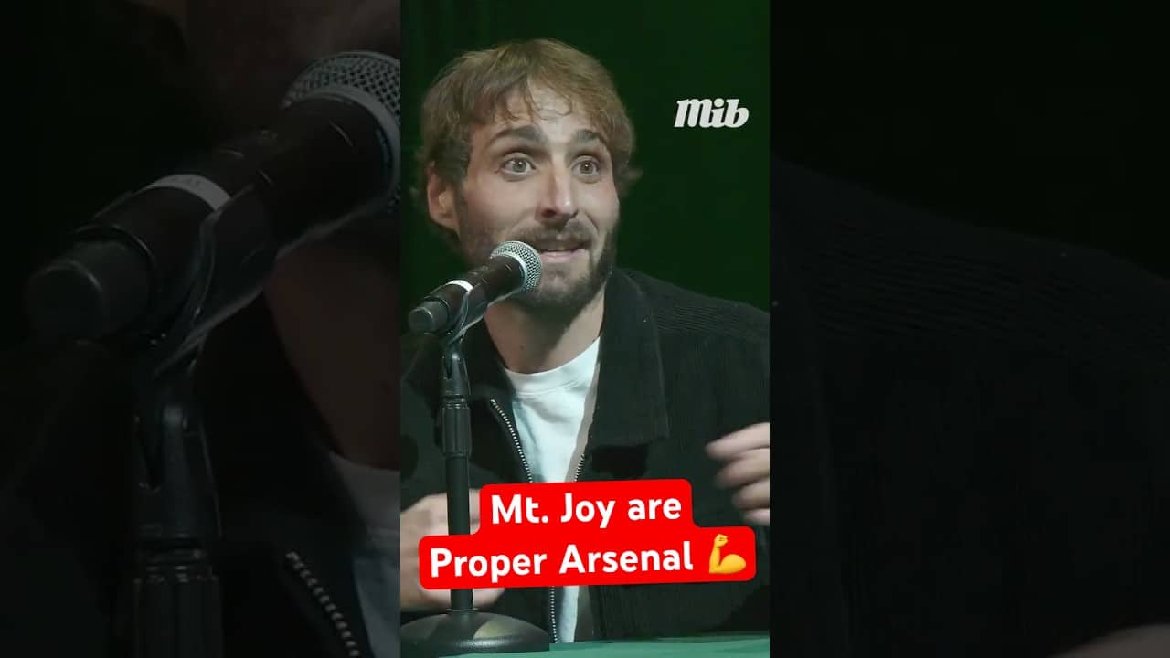 Mt. Joy recording new music while watching Arsenal vs. West Ham 😂