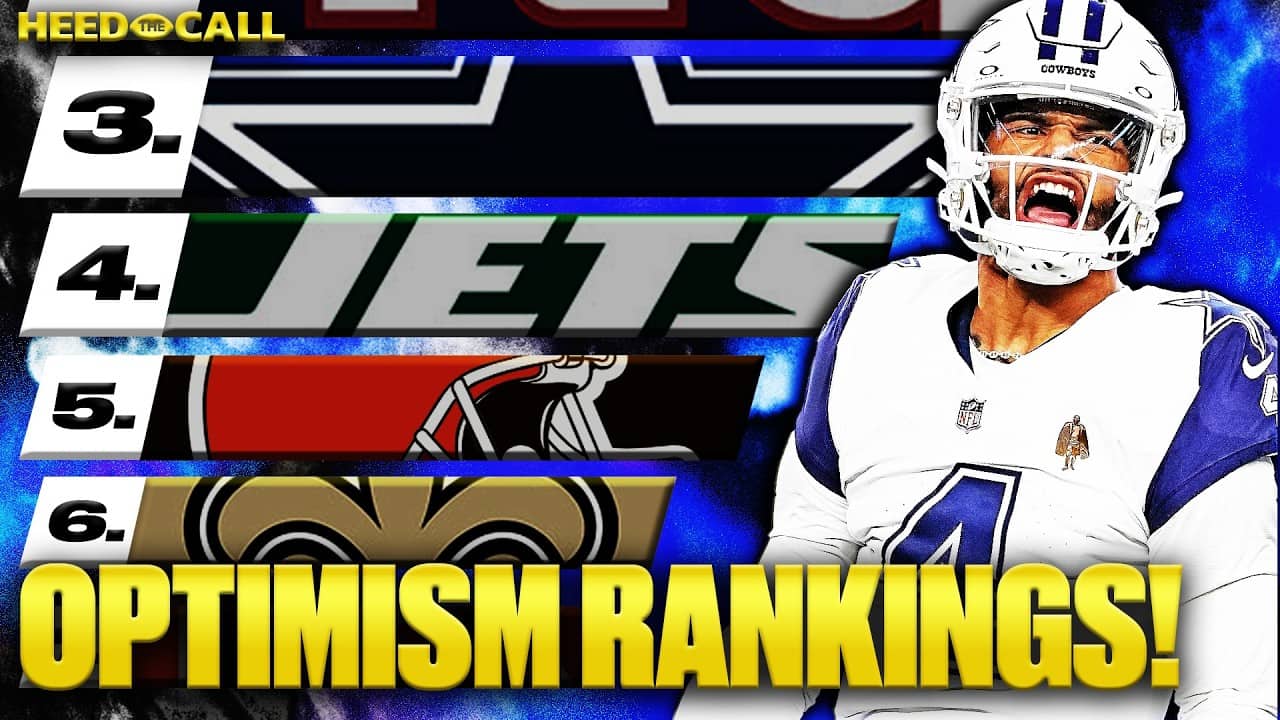 NFL Team Optimism Rankings for 2026