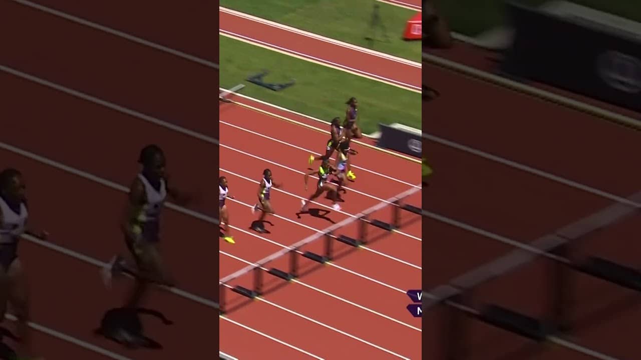Masai Russell is UNBEATABLE after 12.24 100m hurdles win in Eugene #DiamondLeague