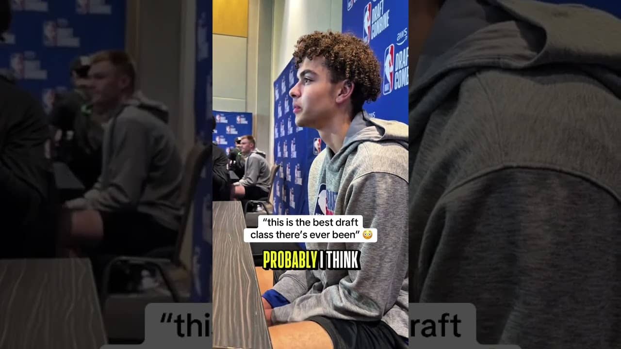 Keaton Wagler shares his opinion on this draft class 🤯
