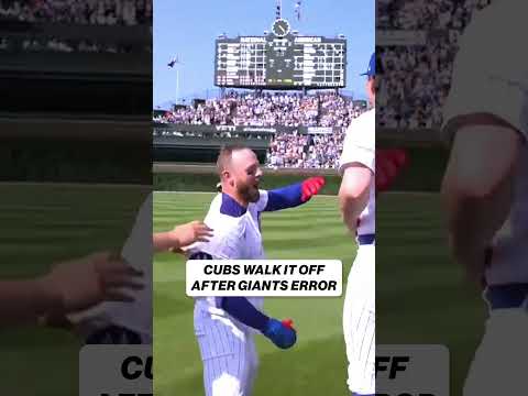 The Cubs have their EIGHTH walk-off of the season! 🐻 #mlb #cubs #walkoff