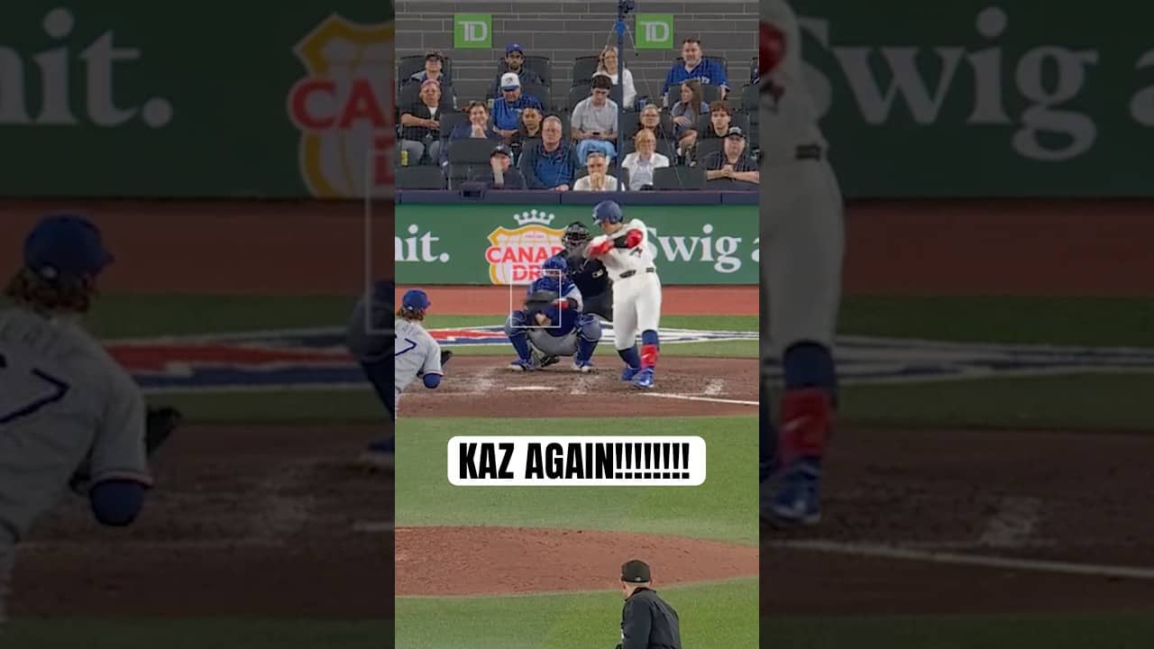 Kazuma Okamoto sends one dead centre and GONE 🔥 #MLB #Toronto #BlueJays
