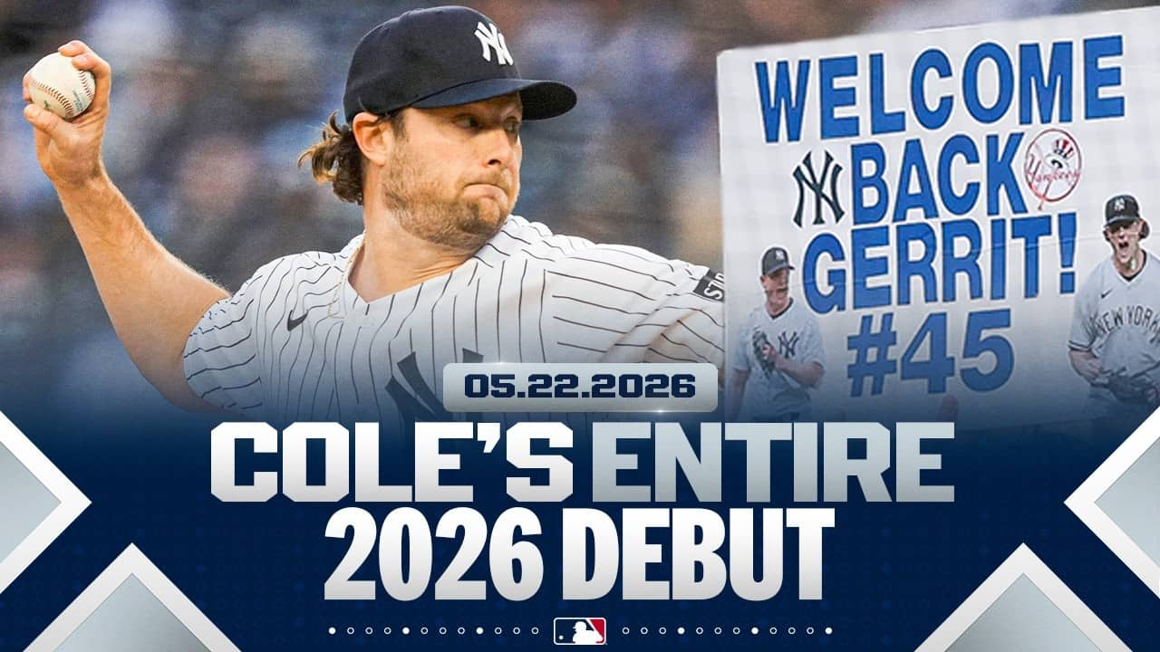 ENTIRE START: Gerrit Cole makes 2026 MLB debut! | MLB Highlights (Yankees vs. Rays)