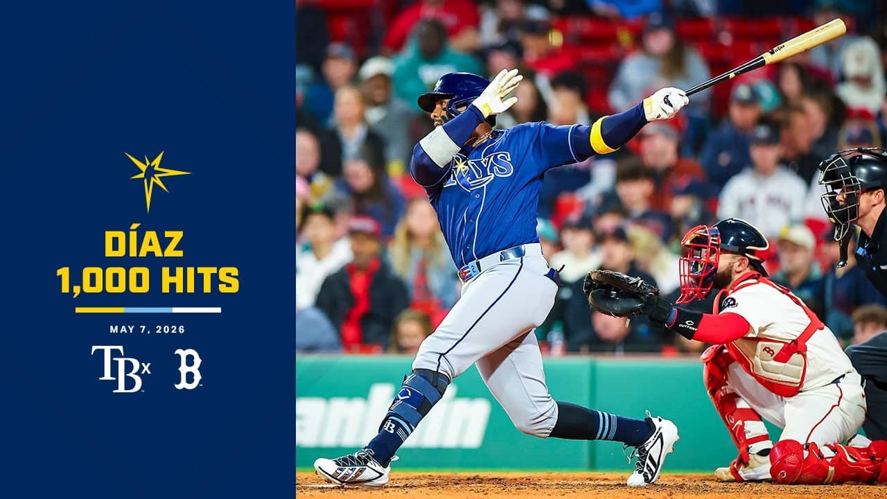 Yandy Díaz's 1,000th career hit vs the Boston Red Sox