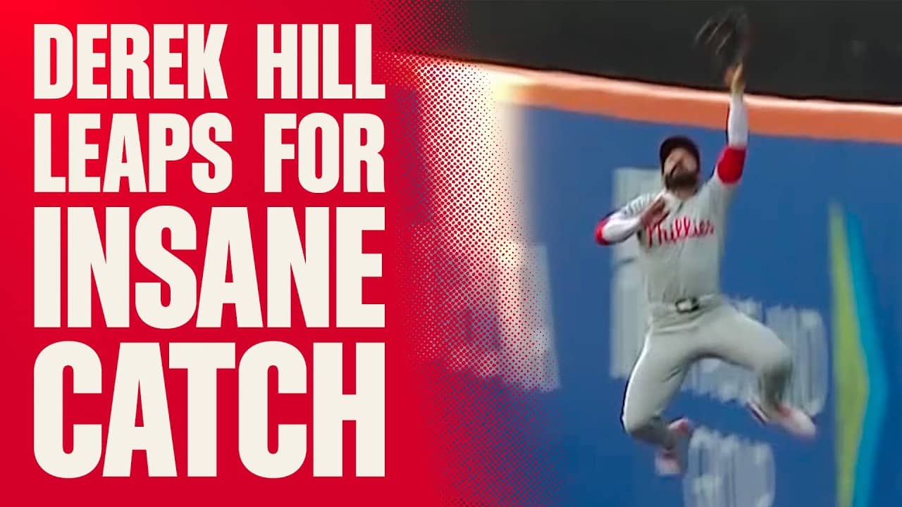 DEREK HILL ROBS JUAN SOTO | INSANE CATCH BY PHILLIES OUTFIELDER