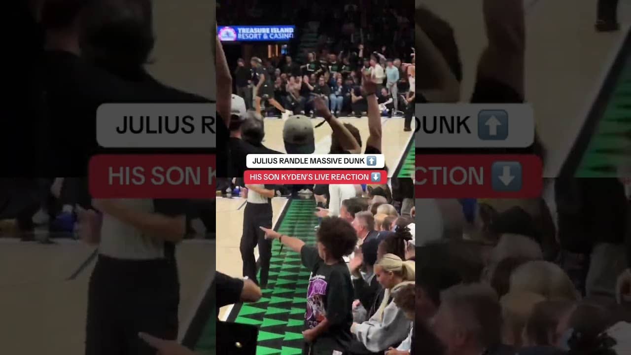 Imagine watching your dad put up a dunk like this 😳🫨🤯