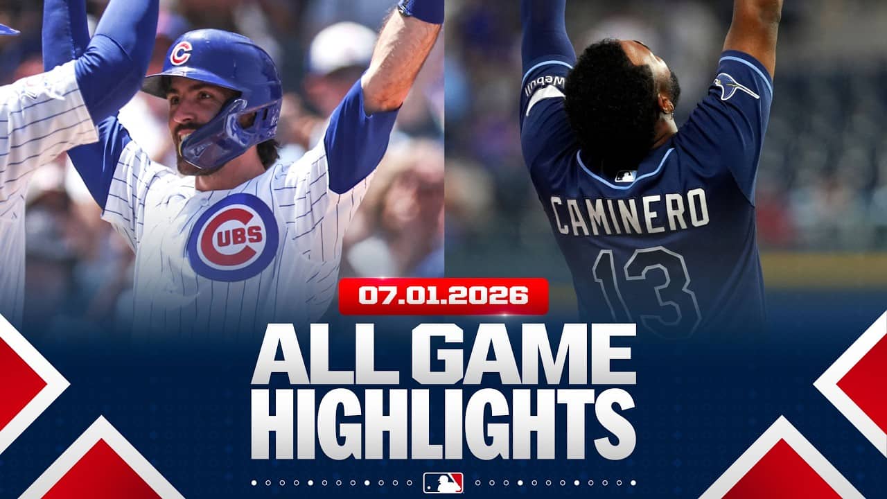 Highlights from ALL GAMES on 7/1 (Caminero HRs in 6th straight game, Swanson's trio of homers, MORE)