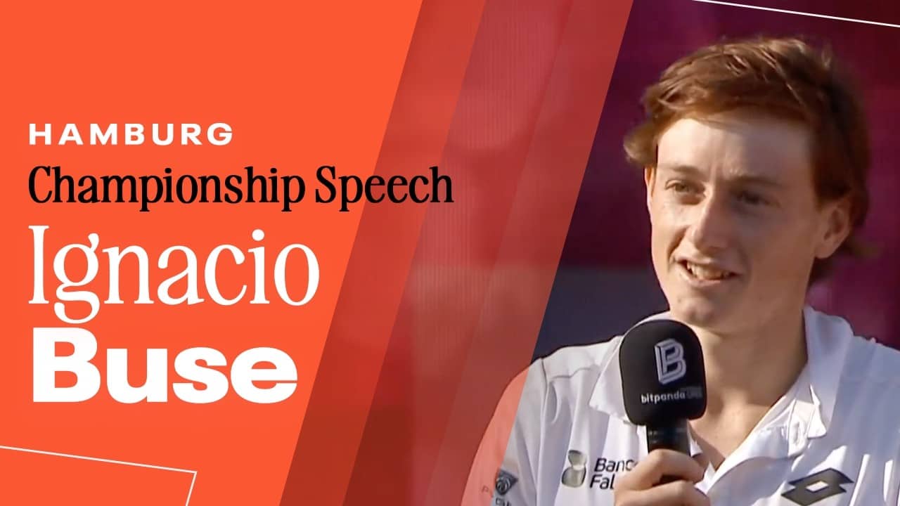Ignacio Buse Championship Speech | 2026 Hamburg