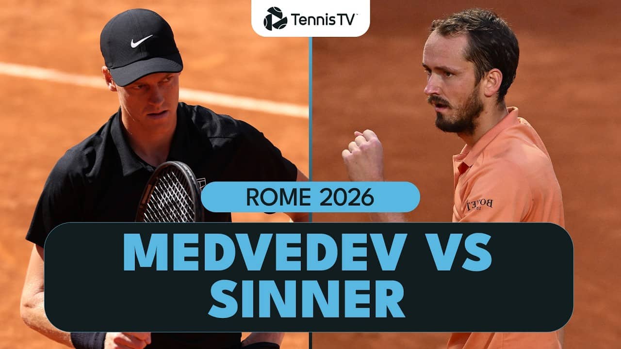 Jannik Sinner vs Daniil Medvedev Rome Semi-Final Highlights 🔥 | Rome 2026