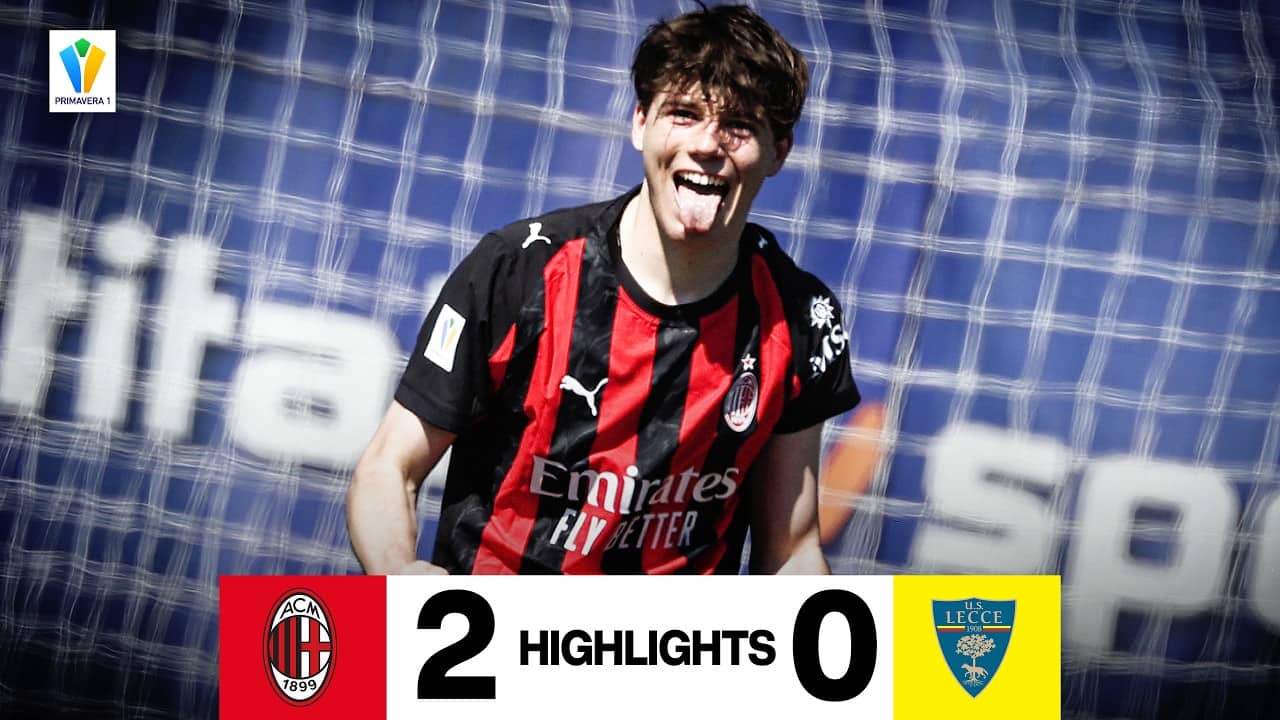 Domniței e Plazzotta | La Primavera torna a vincere | Highlights | Milan-Lecce 2-0