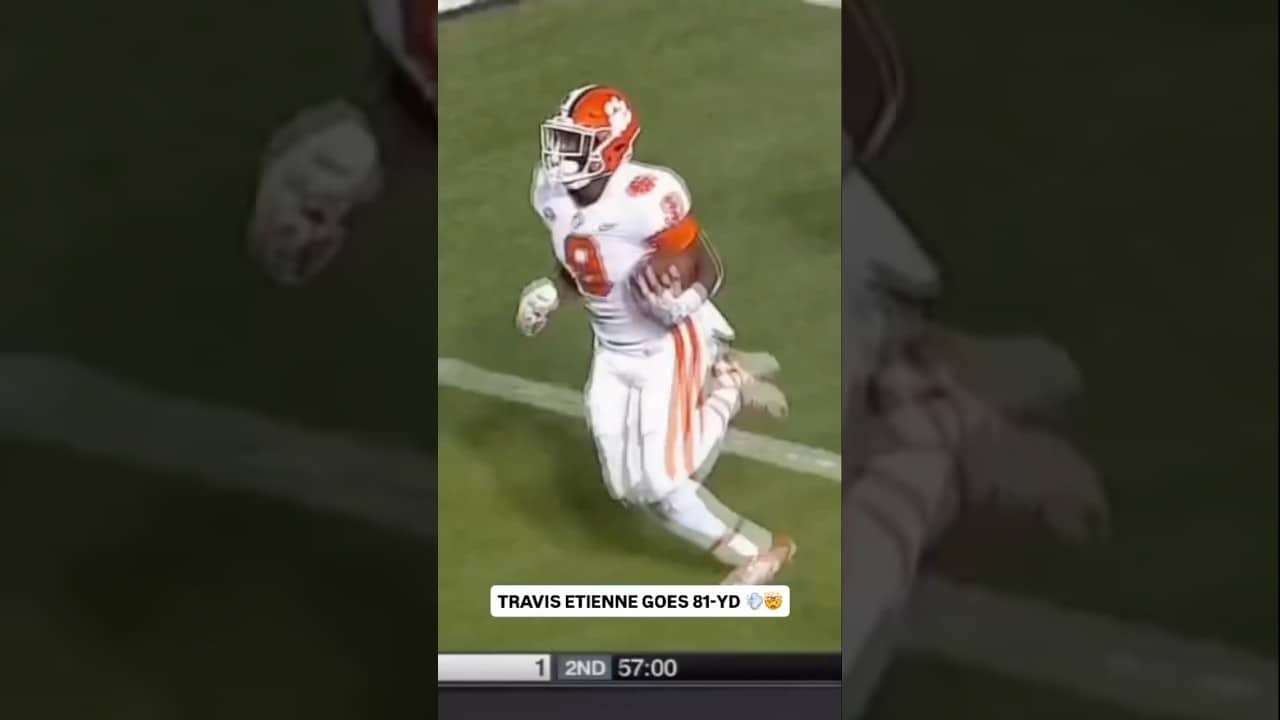 He just couldn’t be stopped 😮‍💨 #touchdowntuesday #clemson #clemsontigers #travisetienne #sports