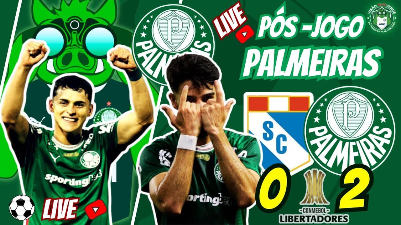🚨#AOVIVO-PEGA A VISÃO: SPORTING CRISTAL 0X2 PALMEIRAS | LIBERTADORES | NOTÍCIAS DO VERDÃO