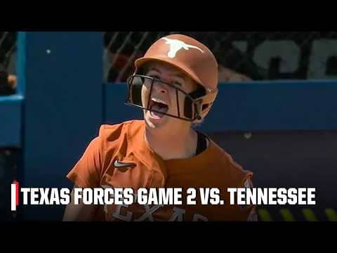 TEXAS FORCES GAME 2 VS. TENNESSEE 🤘 | Full Game Highlights | Women's College World Series