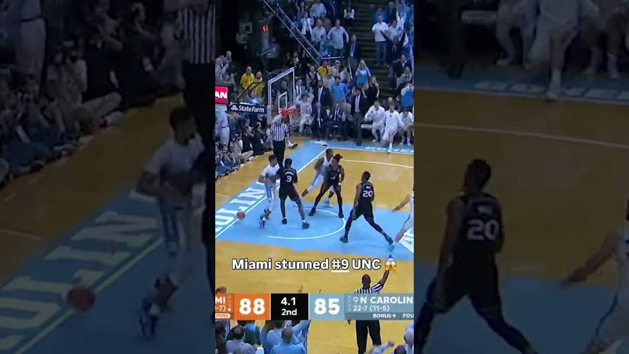 What an ending 👏 #miamihurricanes #accbasketball #collegebasketball