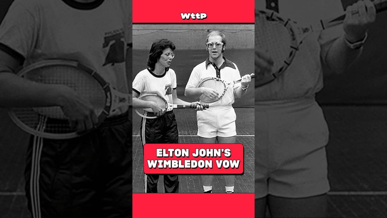 Elton John vowed never to return to Wimbledon after Billie Jean King's 1974 loss. 😱🎾