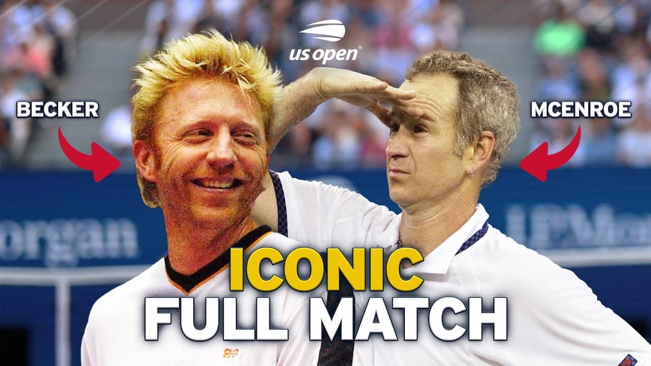 Incredible Exhibtion Match | Boris Becker vs. John McEnroe Iconic Full Match | 2002 US Open