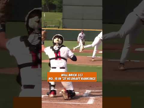 Will Brick is the TOP ranked catcher in the 2027 class 👀 #baseball