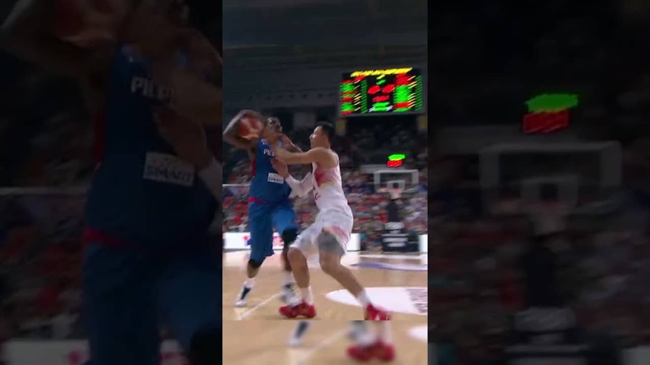 Andray Blatche vs Yi Jianlian was truly a giant battle 🍿💥 #AsiaCup