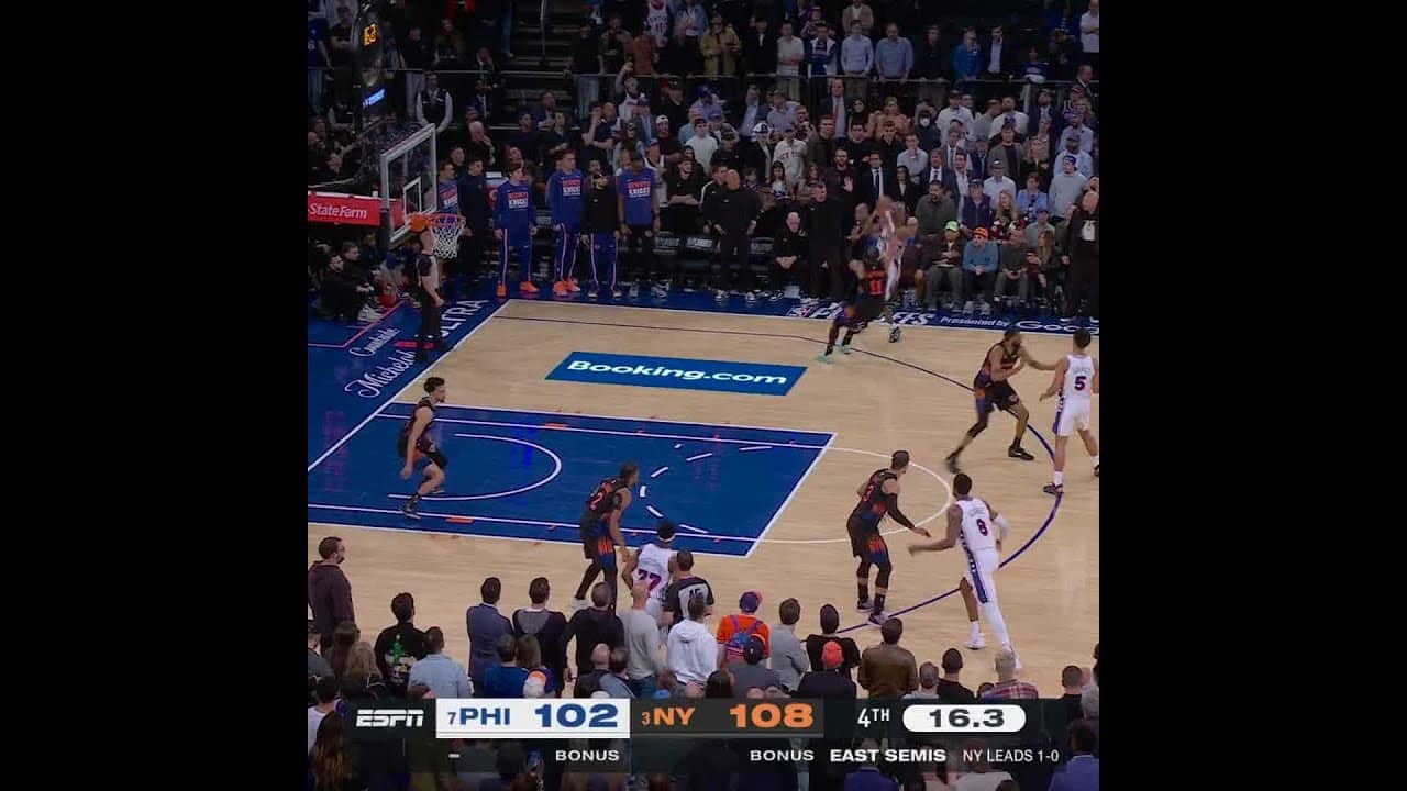 KNICKS TAKE GAME 2 IN THE GARDEN OVER 76ERS 🚨