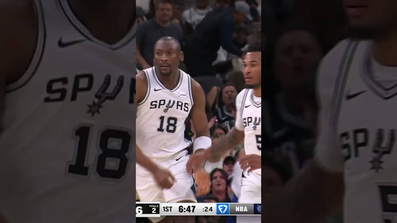 BIZZZZZZ ‼️ #spurs #nba #bismackbiyombo