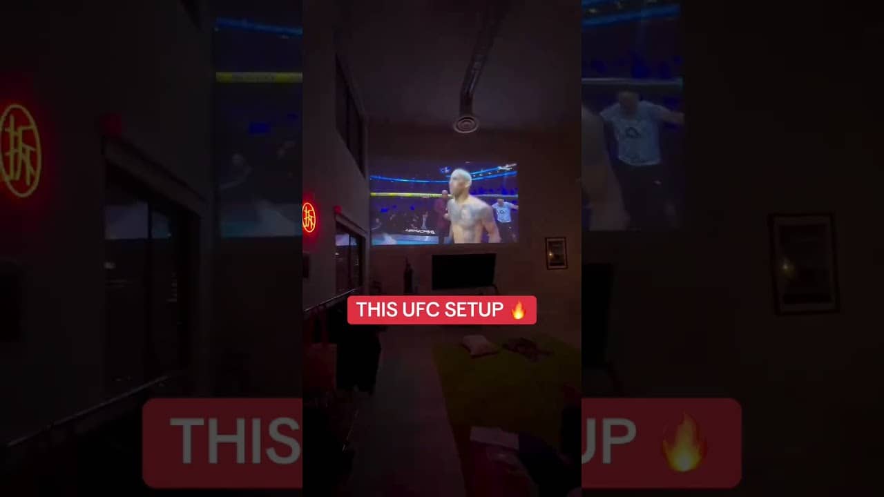 Imagine watching #UFC on this screen 🔥 (via @brightformproduction/TT)