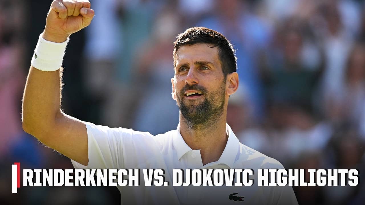 Arthur Rinderknech vs. Novak Djokovic | Full Highlights | 2026 Wimbledon