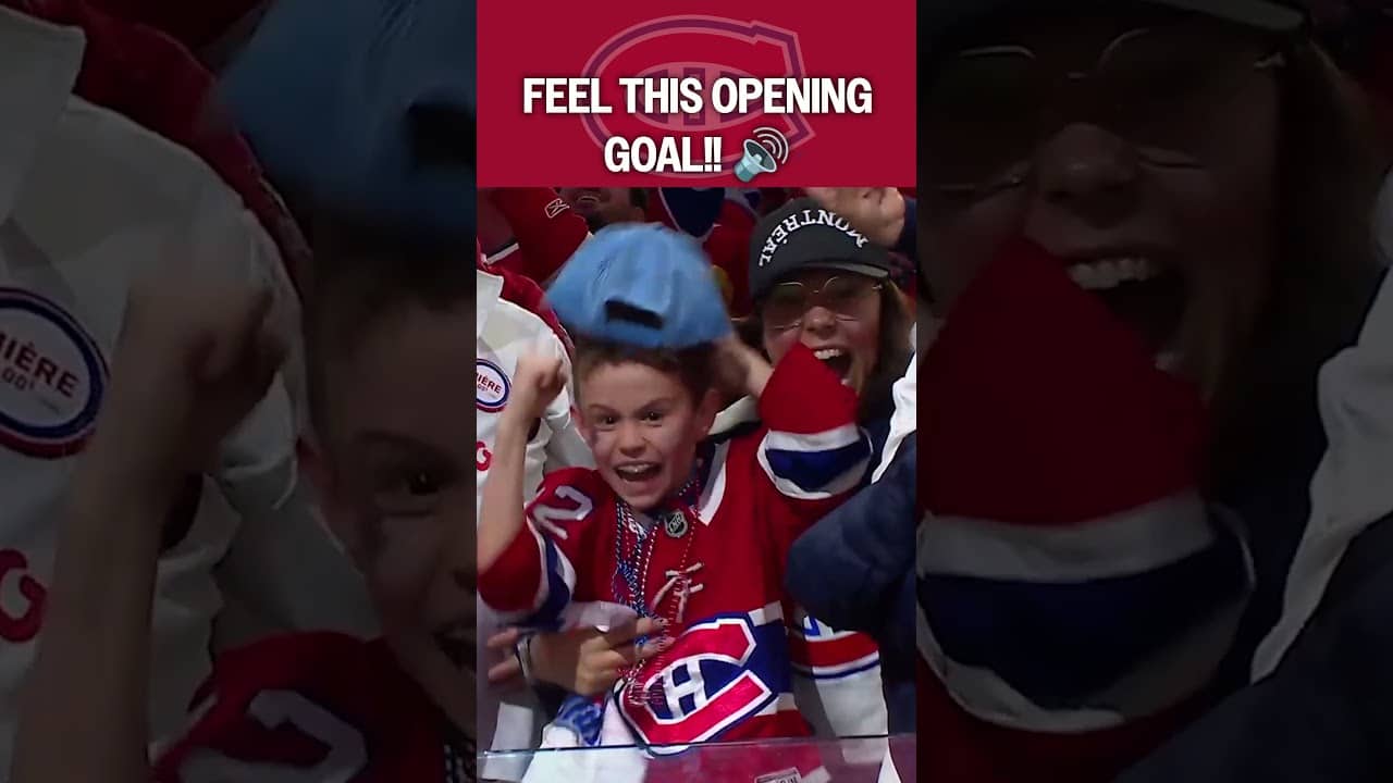 Montreal Crowd Loses It After Opening Goal 😱 #shorts #nhl