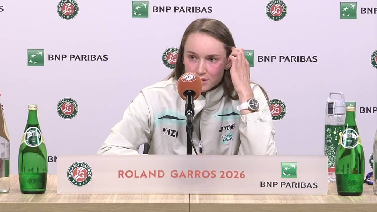 Roland-Garros 2026 - Elena Rybakina : "Just pity because I was practicing well before French Open"