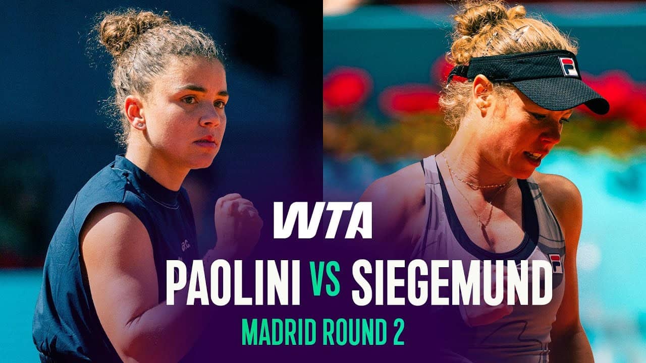 Jasmine Paolini vs. Laura Siegemund | 2026 Madrid Round 2 | WTA Match Highlights