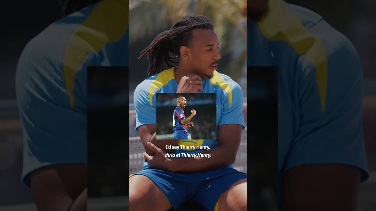 Dream partner: Monsieur Henry 🤩 #shorts #fcbarcelona #kounde