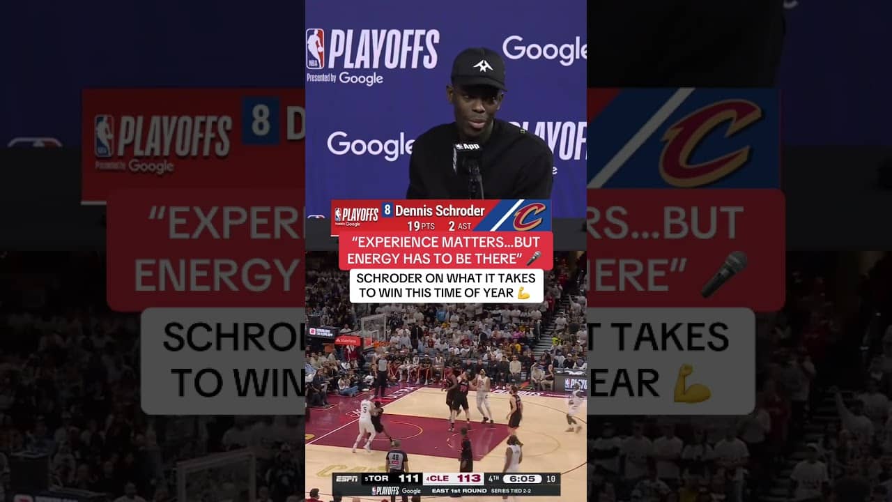 Schroder sounds off on playing in a lot of big games in his career
