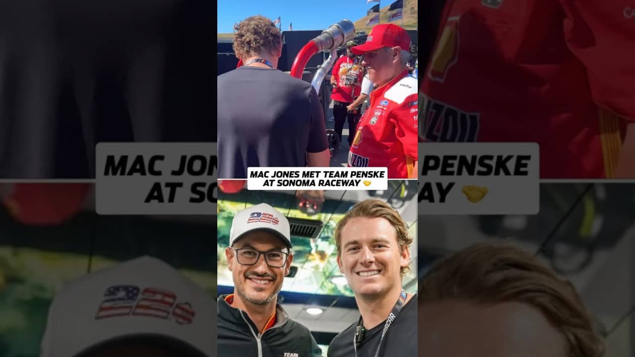 Mac Jones got a behind-the-scenes look with Team Penske 🔥