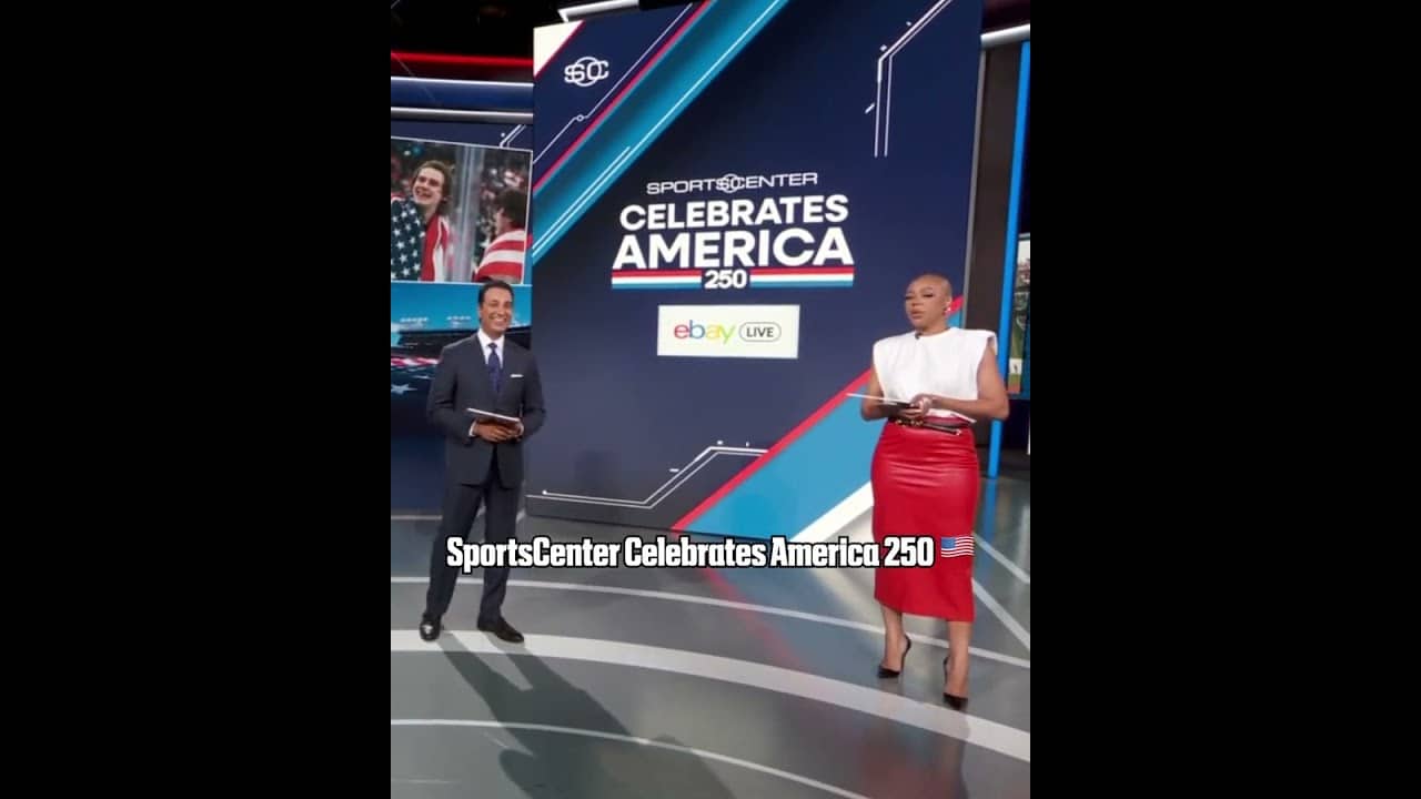 Christine Williamson and Kevin Negandhi kick off SportsCenter’s celebration of America 250 🇺🇸