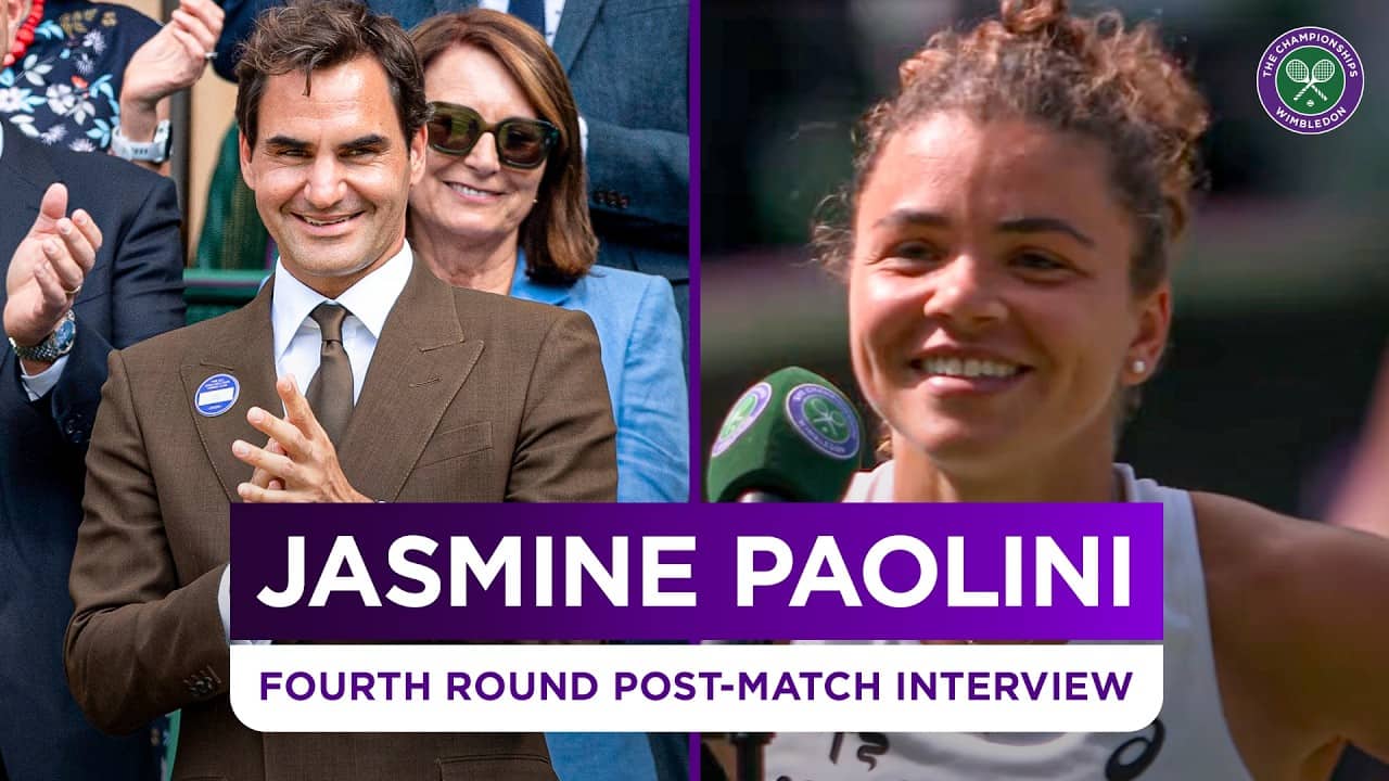 "Thank you as well Roger" | Jasmine Paolini | Fourth Round Post-match Interview | Wimbledon 2026