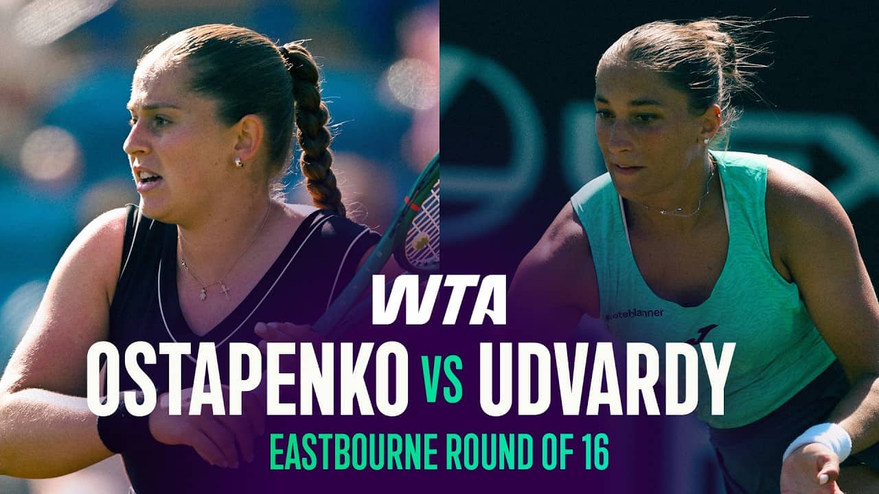 Jelena Ostapenko vs. Panna Udvardy | 2026 Eastbourne Round of 16 | WTA Match Highlights