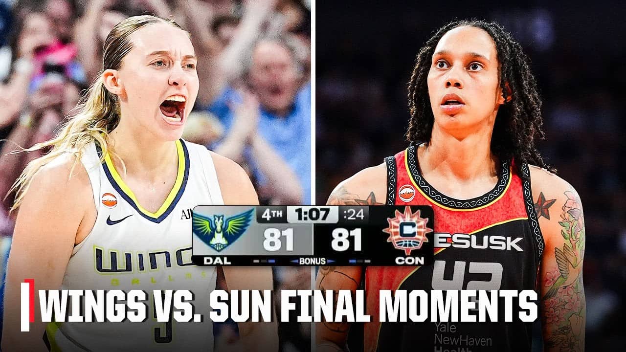 Dallas Wings vs. Connecticut Sun FINAL MOMENTS 🔥 | WNBA on ESPN