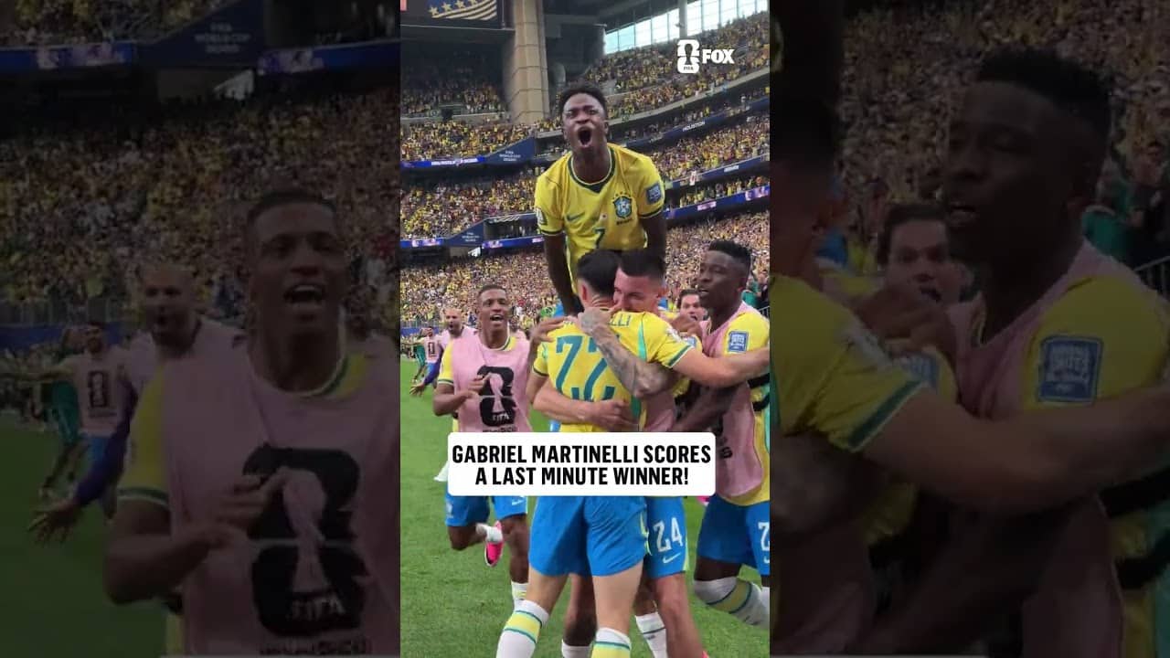 This view of the Gabriel Martinelli goal and celebration is incredible