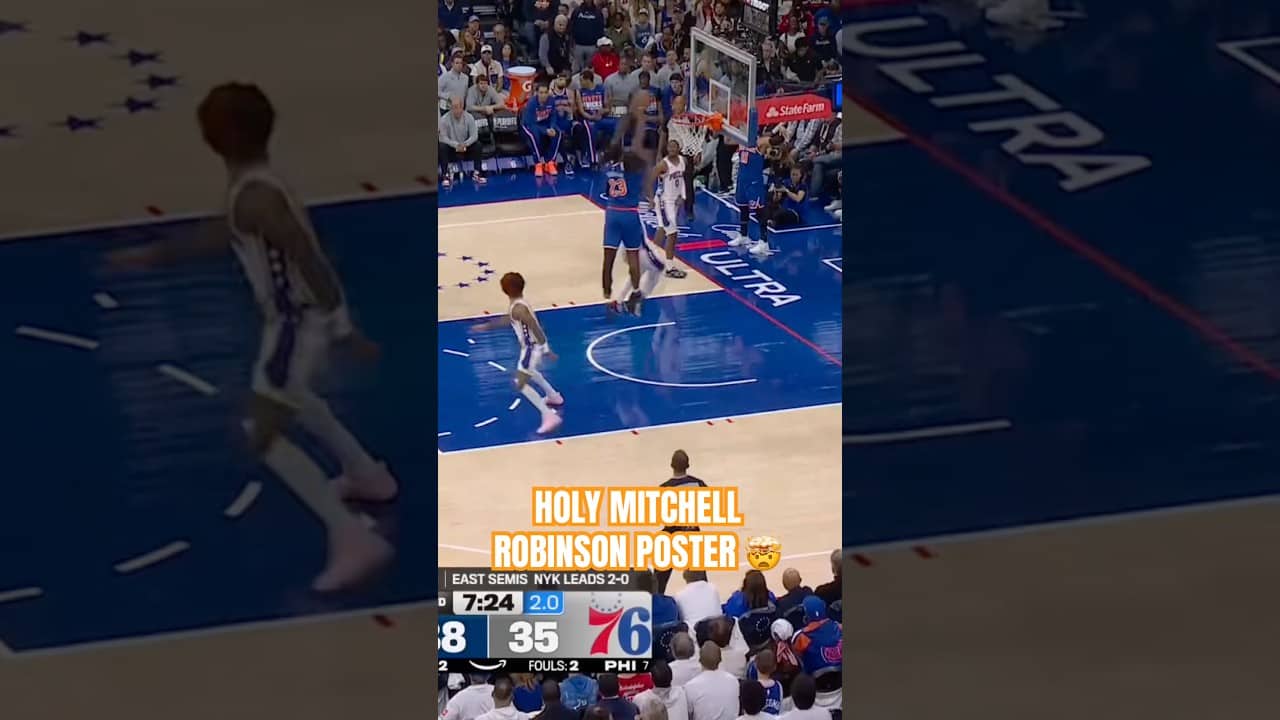 BIG MITCH 😤 #nyknicks #nba #basketballshorts #mitchellrobinson #dunk