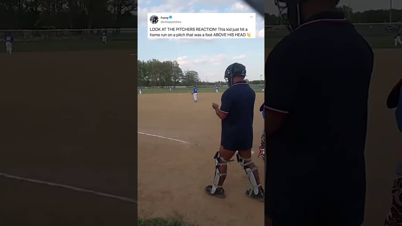 even the pitcher was impressed 👏
