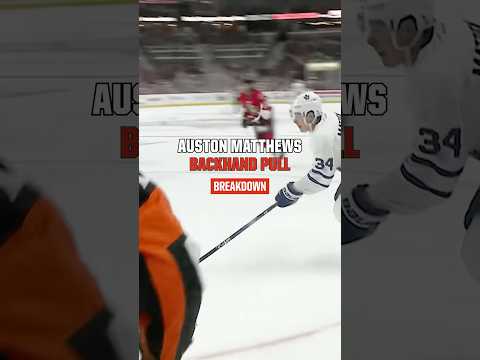 The Auston Matthews backhand pull! Coach Dino is here to break it down! #hockey #hockeydrills