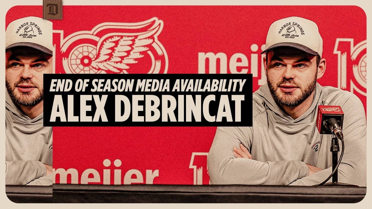 Alex DeBrincat Detroit Red Wings Season Ending Media | April 17, 2026