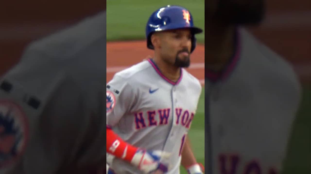 Marcus Semien CRUSHES one to left field 💥 #mlb #mets #baseball #sports #highlights #homerun