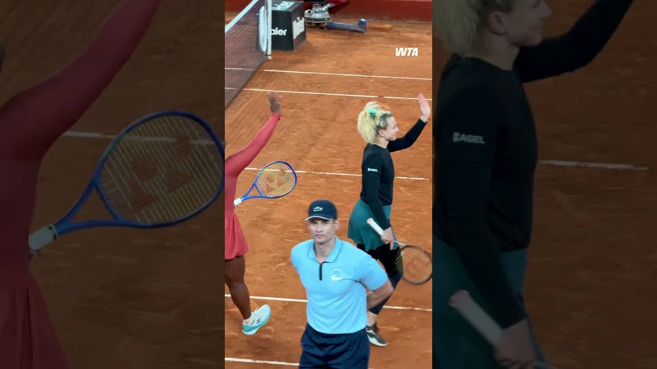 Third straight WTA 1000 final this season for Katerina Siniakova & Taylor Townsend! #wta #madrid