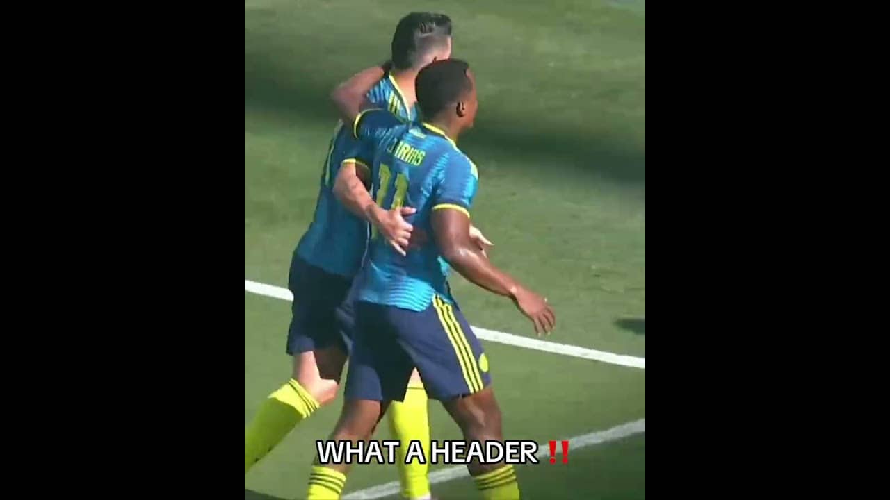 Jhon Arias with the header for his brace 🇨🇴