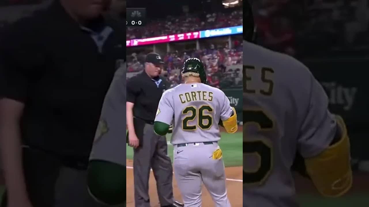 Nick Kurtz, Carlos Cortes & Tyler Soderstrom went yard for the A's just 7 pitches into the game 😳